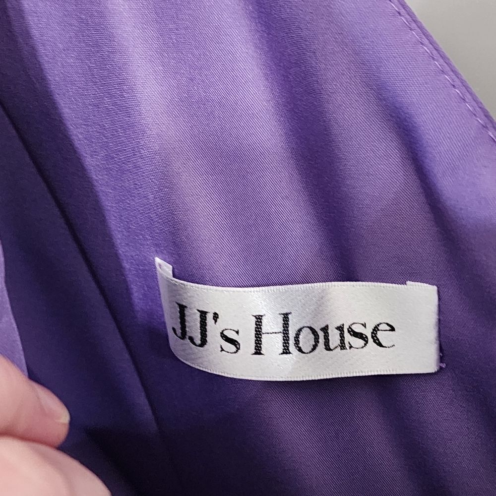 JJ's House Dress 16Wpurple sleeveless pleated waterfall bottom fairy HOCO - Picture 3 of 4